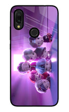 BTS Chibi Redmi 7 Glass Case Back Cover by Casekaro