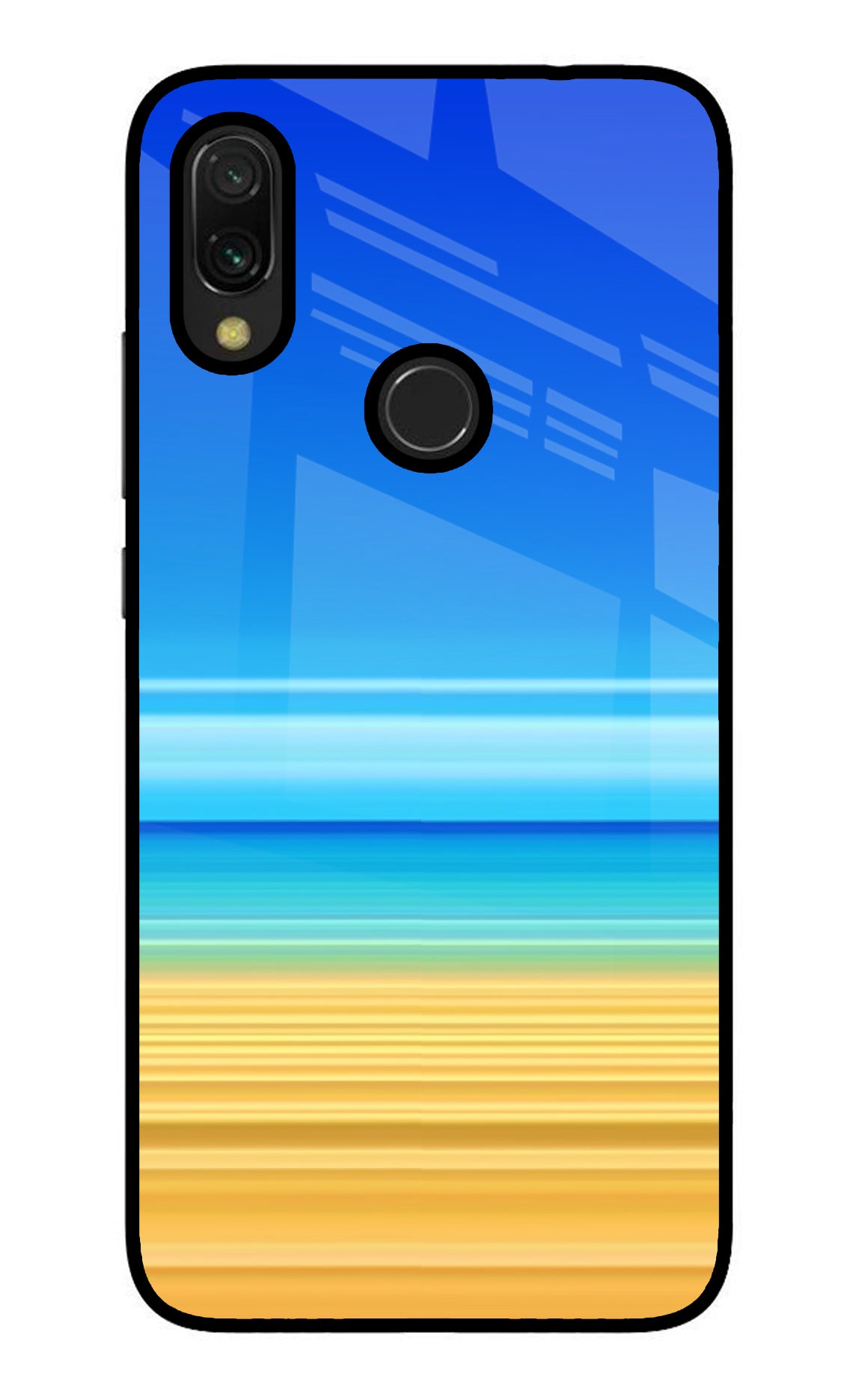 Beach Art Redmi 7 Glass Case