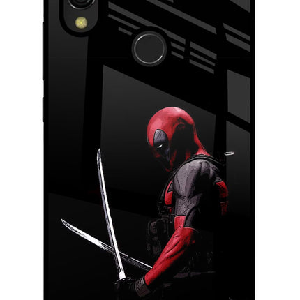 Deadpool Redmi 7 Glass Case Back Cover by Casekaro