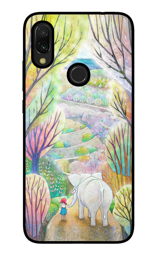 Nature Painting Redmi 7 Glass Case