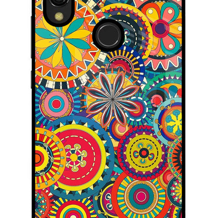 Gol Gol Art Redmi 7 Glass Case Back Cover by Casekaro