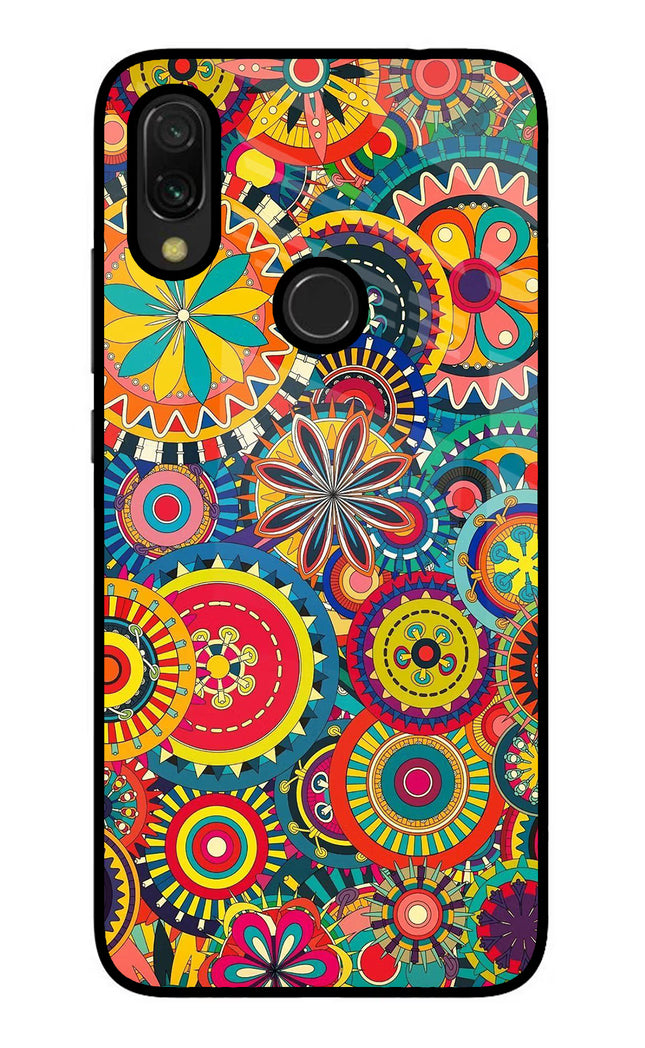 Gol Gol Art Redmi 7 Glass Case Back Cover by Casekaro
