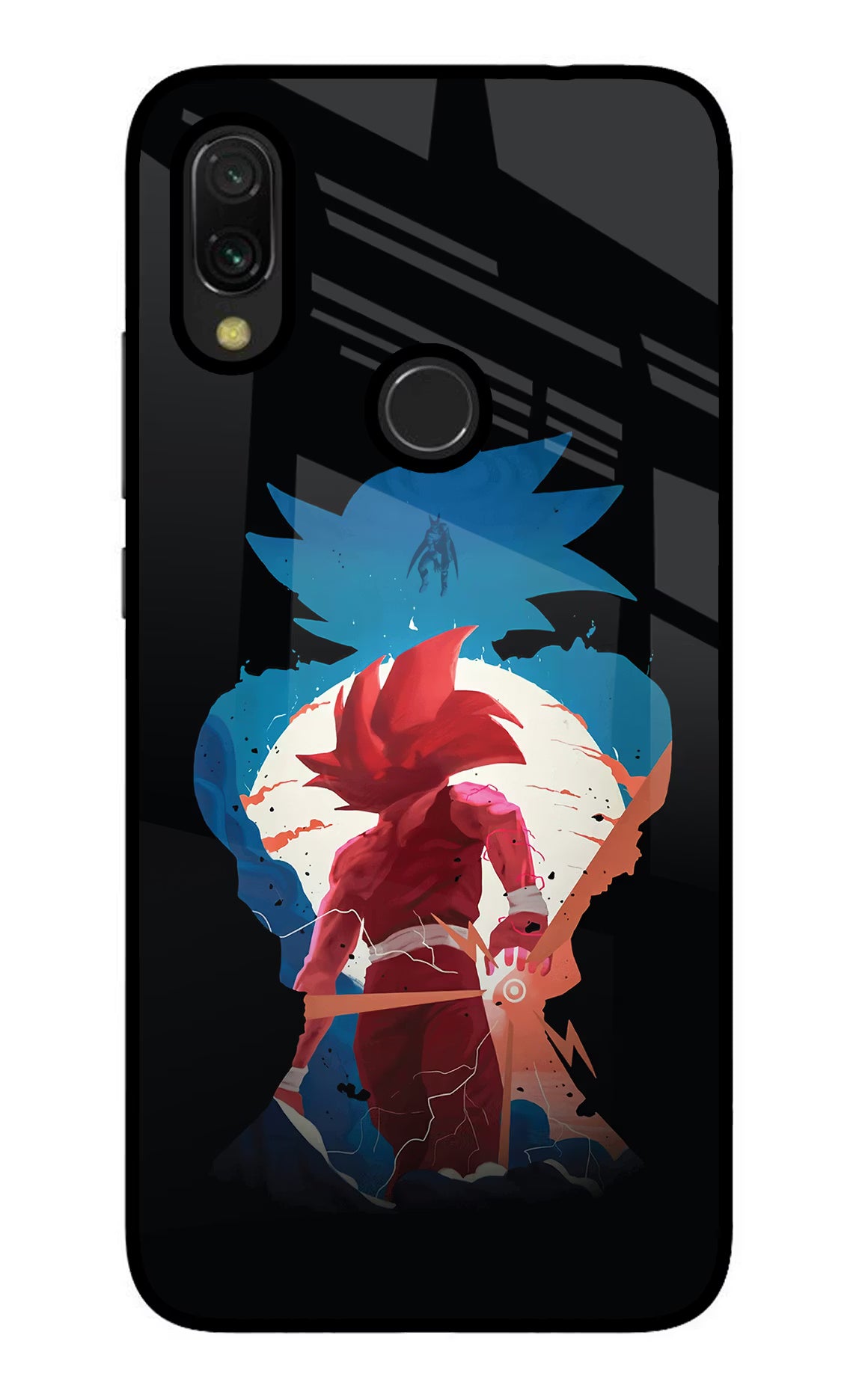 Goku Redmi 7 Glass Case Back Cover by Casekaro