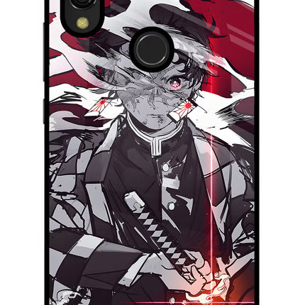 Demon Slayer Redmi 7 Glass Case Back Cover by Casekaro