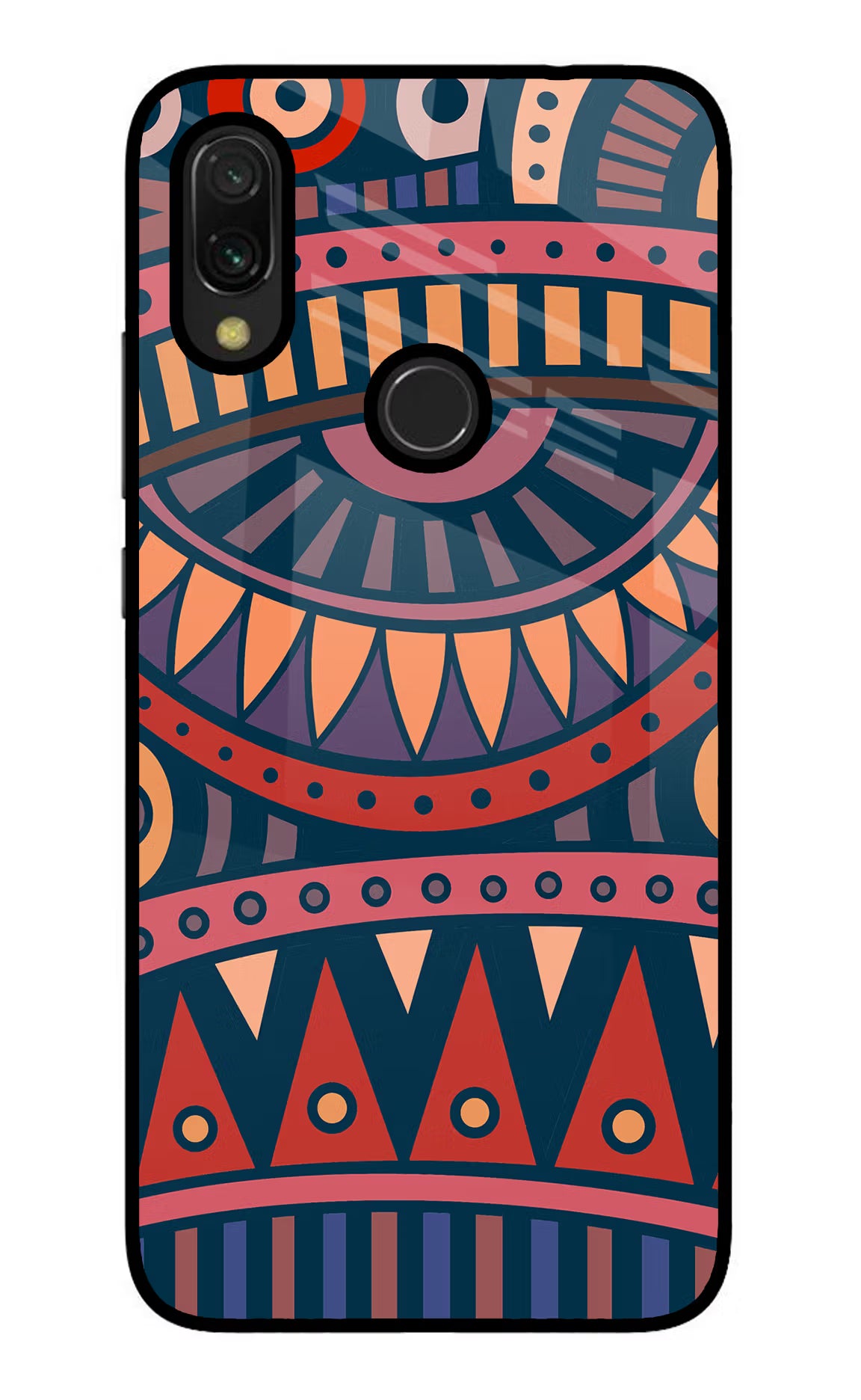 African Culture Design Redmi 7 Glass Case Back Cover by Casekaro