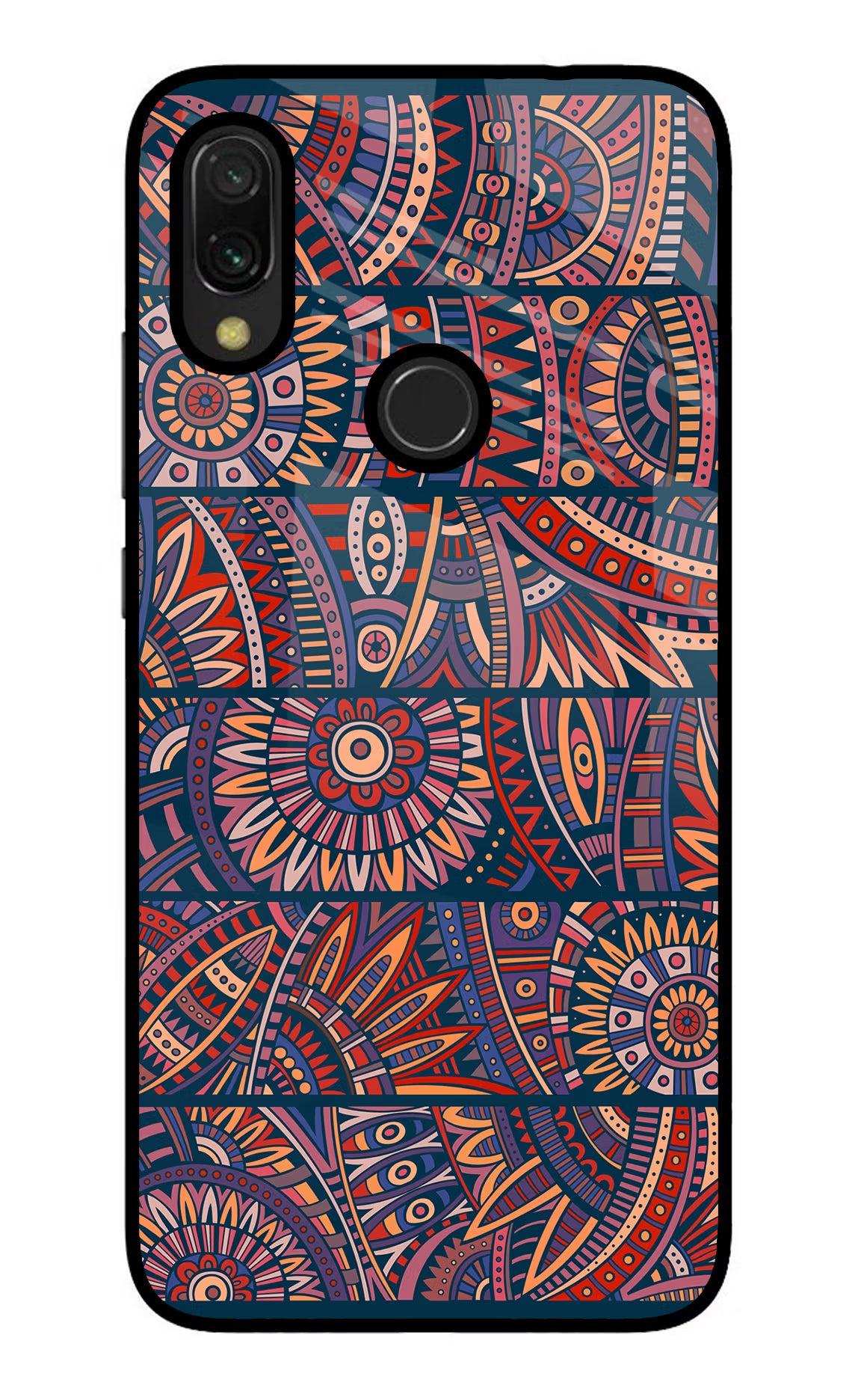 African Culture Design Redmi 7 Glass Case Back Cover by Casekaro