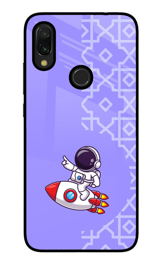 Cute Astronaut Redmi 7 Glass Case