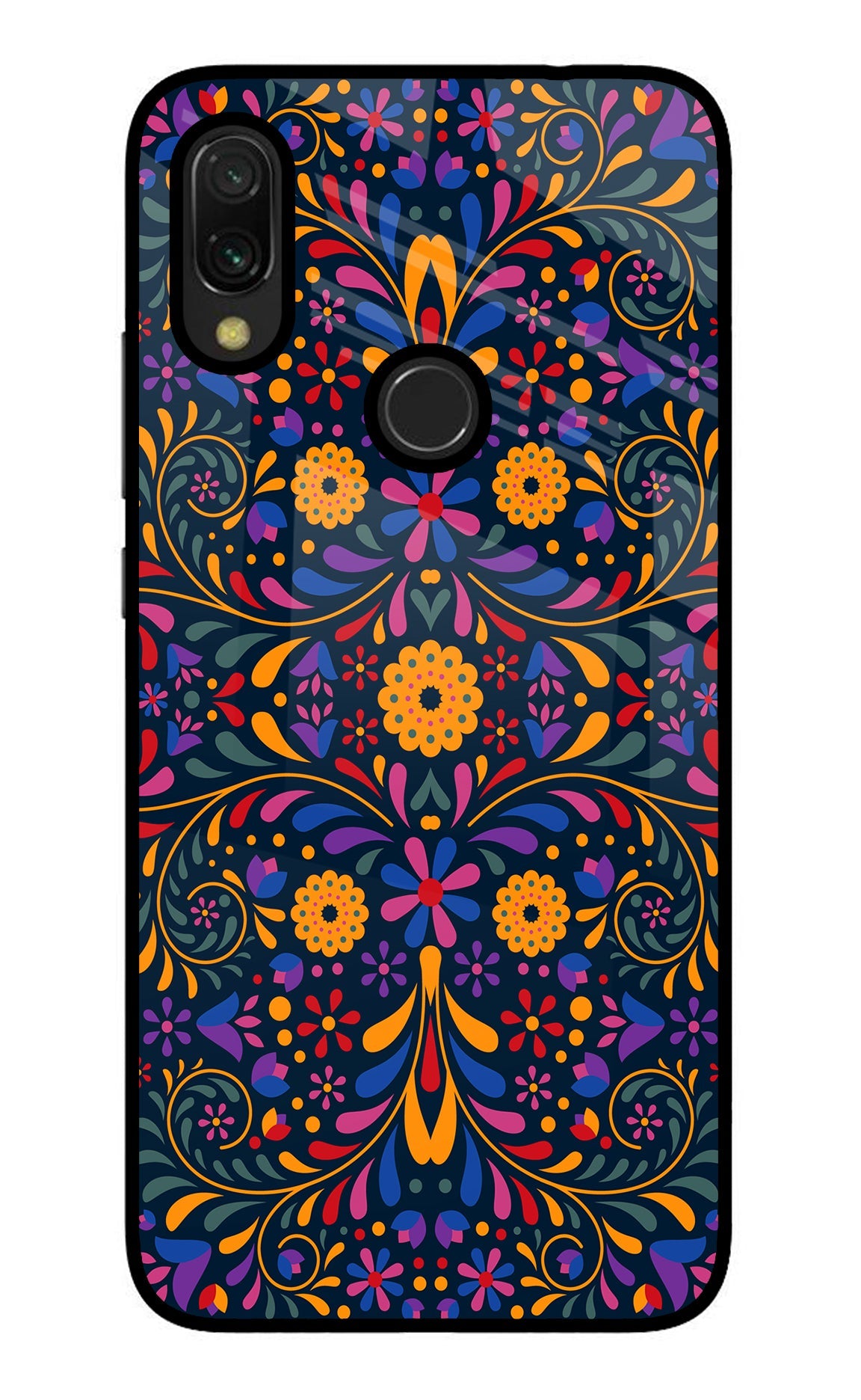 Mexican Art Redmi 7 Glass Case