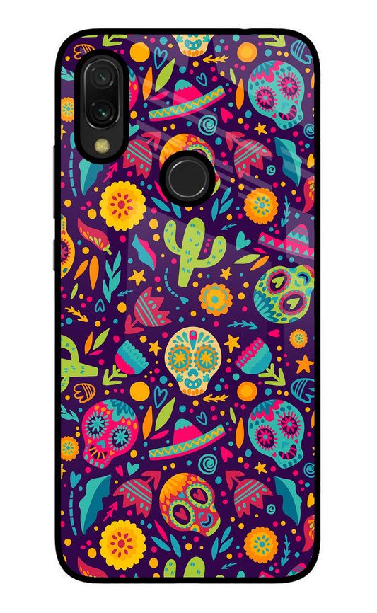 Mexican Design Redmi 7 Glass Case