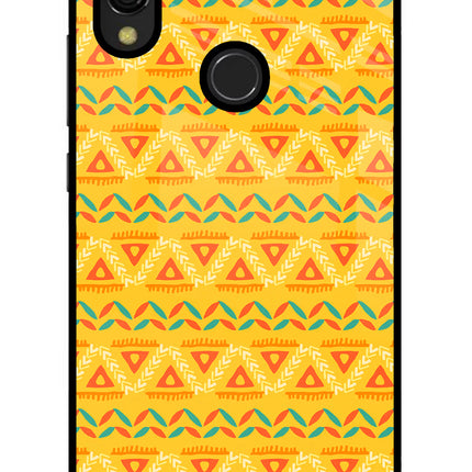 Tribal Pattern Redmi 7 Glass Case Back Cover by Casekaro