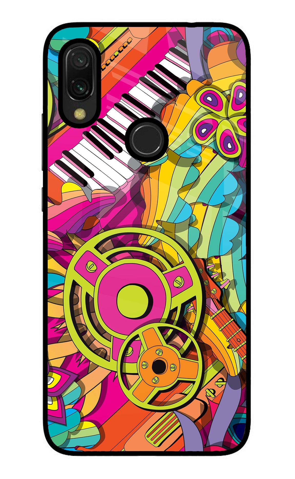 Music Doodle Redmi 7 Glass Case