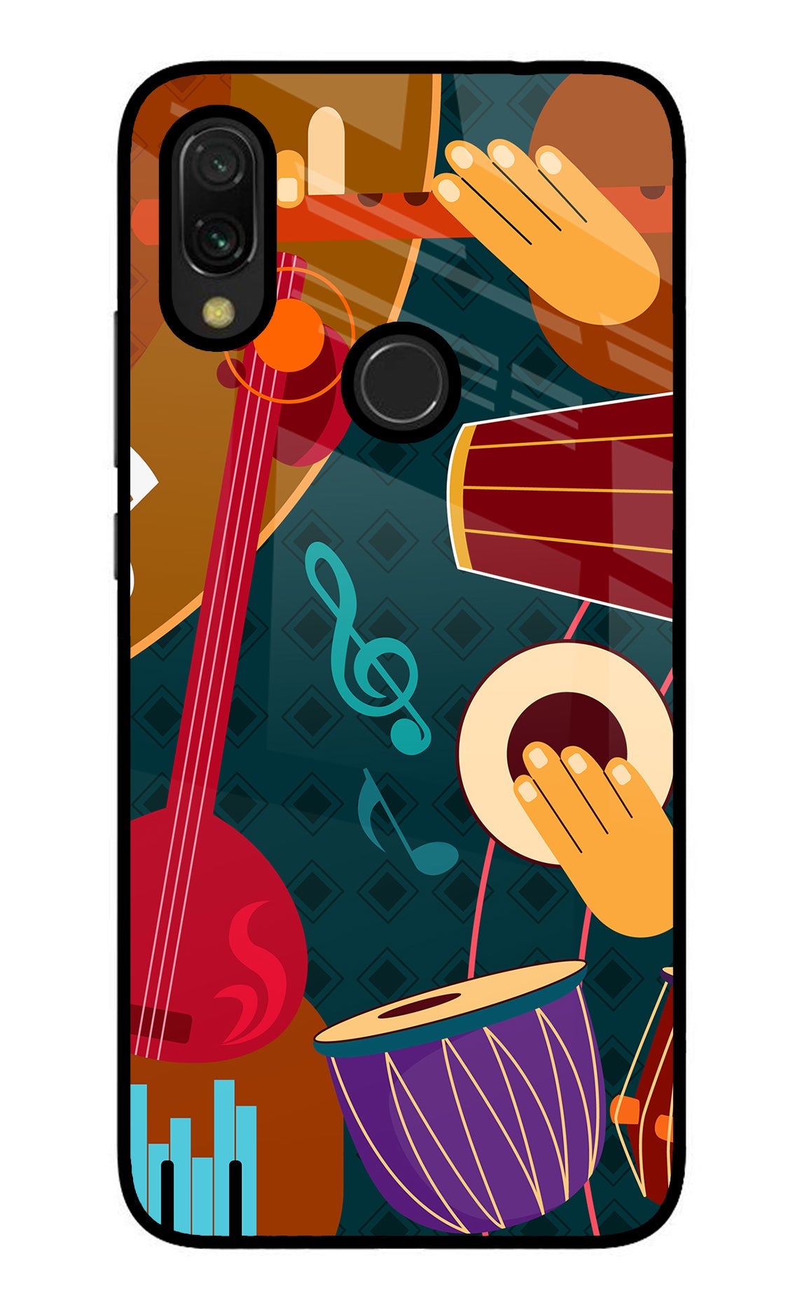 Music Instrument Redmi 7 Glass Case