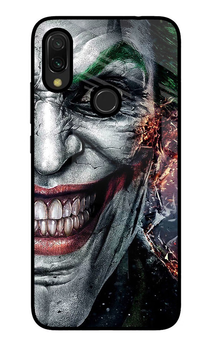 Joker Cam Redmi 7 Back Cover, Glass case