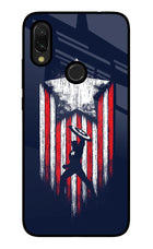 Captain America Marvel Art Redmi 7 Glass Case