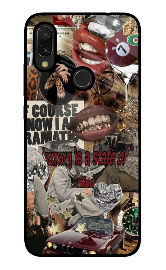 Luxury Redmi 7 Glass Case