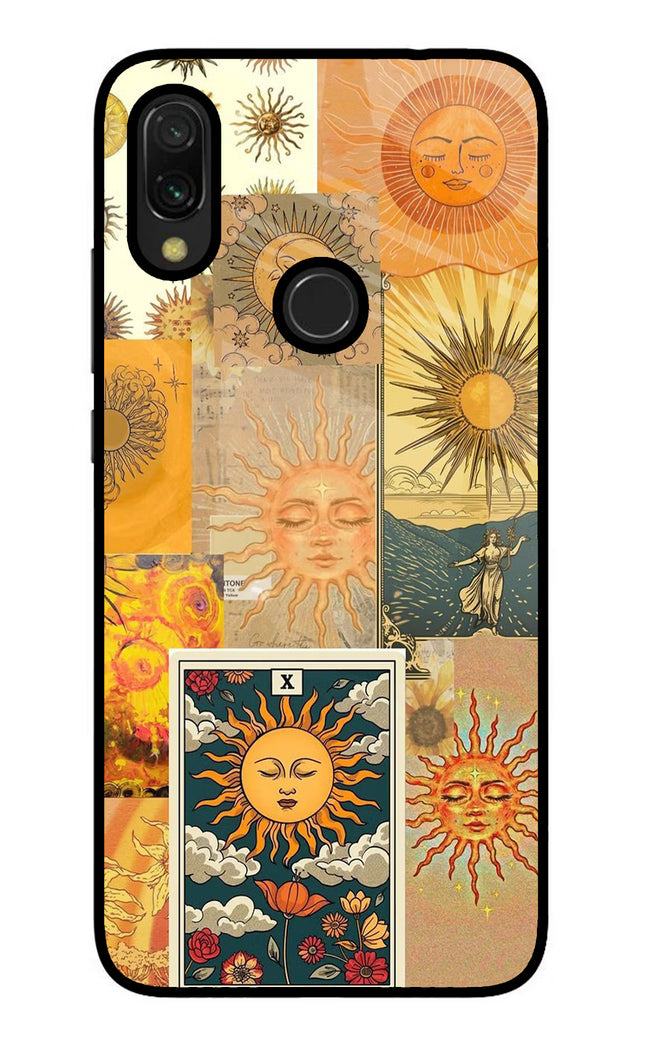 Sun Redmi 7 Glass Case Back Cover by Casekaro