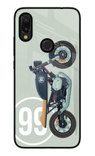 Classic Cafe Racer 99 Redmi 7 Glass Case