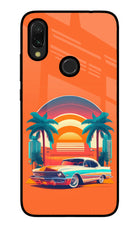 Palm Drive 80s Redmi 7 Glass Case