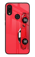 Red Velocity Redmi 7 Glass Case