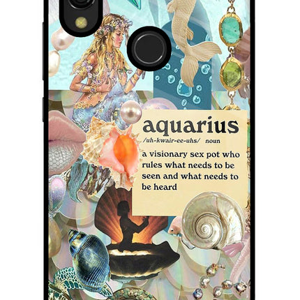Aquarius Zodiac Redmi 7 Glass Case