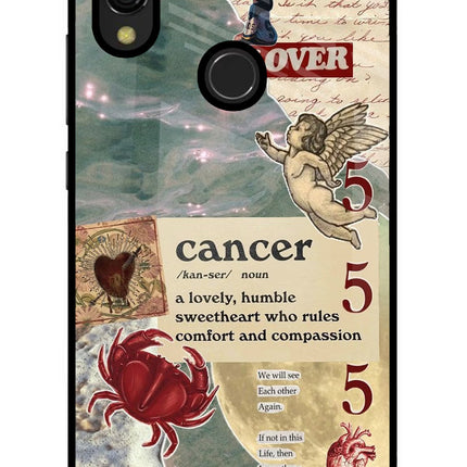 Cancer Zodiac Redmi 7 Glass Case Back Cover by Casekaro