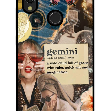 Gemini Zodiac Redmi 7 Glass Case