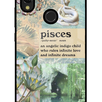 Pisces Zodiac Redmi 7 Glass Case
