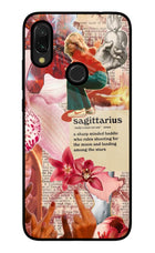 Sagittarius Zodiac Redmi 7 Glass Case