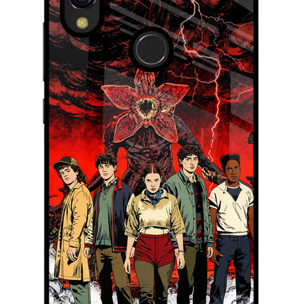 Ordinary Things Characters Redmi 7 Glass Case
