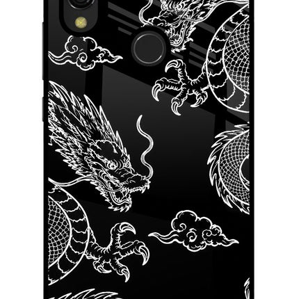 Twin Dragons Redmi 7 Glass Case