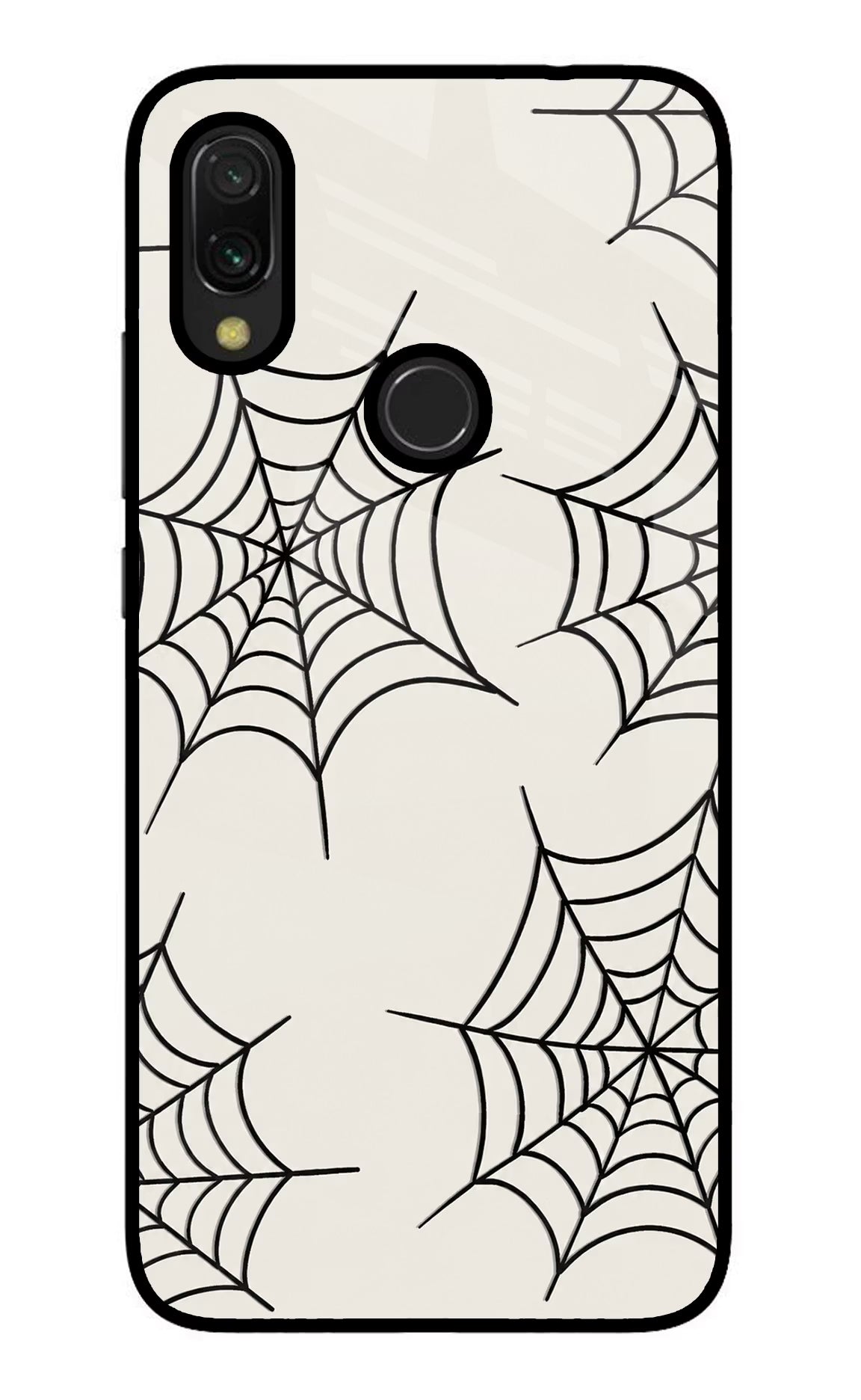 Spider Web Redmi 7 Glass Case