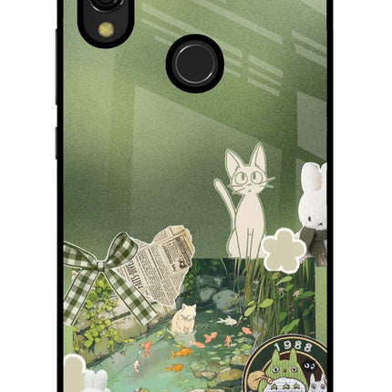 Aesthetic anime Redmi 7 Glass Case