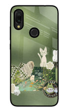 Aesthetic anime Redmi 7 Glass Case