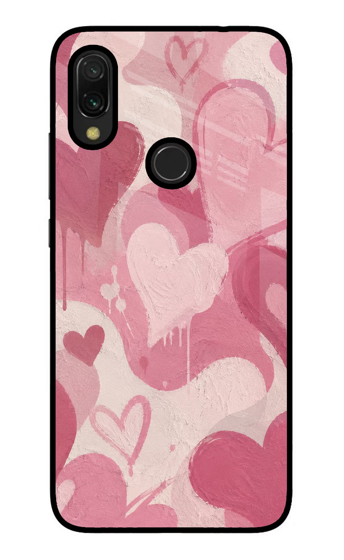 Hearty case Redmi 7 Glass Case Back Cover by Casekaro