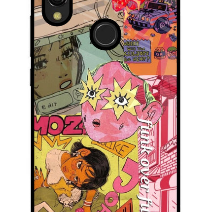 Funkover Redmi 7 Glass Case Back Cover by Casekaro