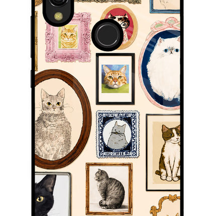 Mirror Cats Redmi 7 Glass Case