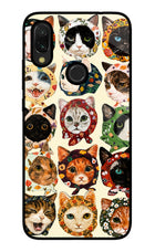 Cool Cat Redmi 7 Glass Case