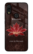 Bloom Redmi 7 Glass Case Back Cover by Casekaro