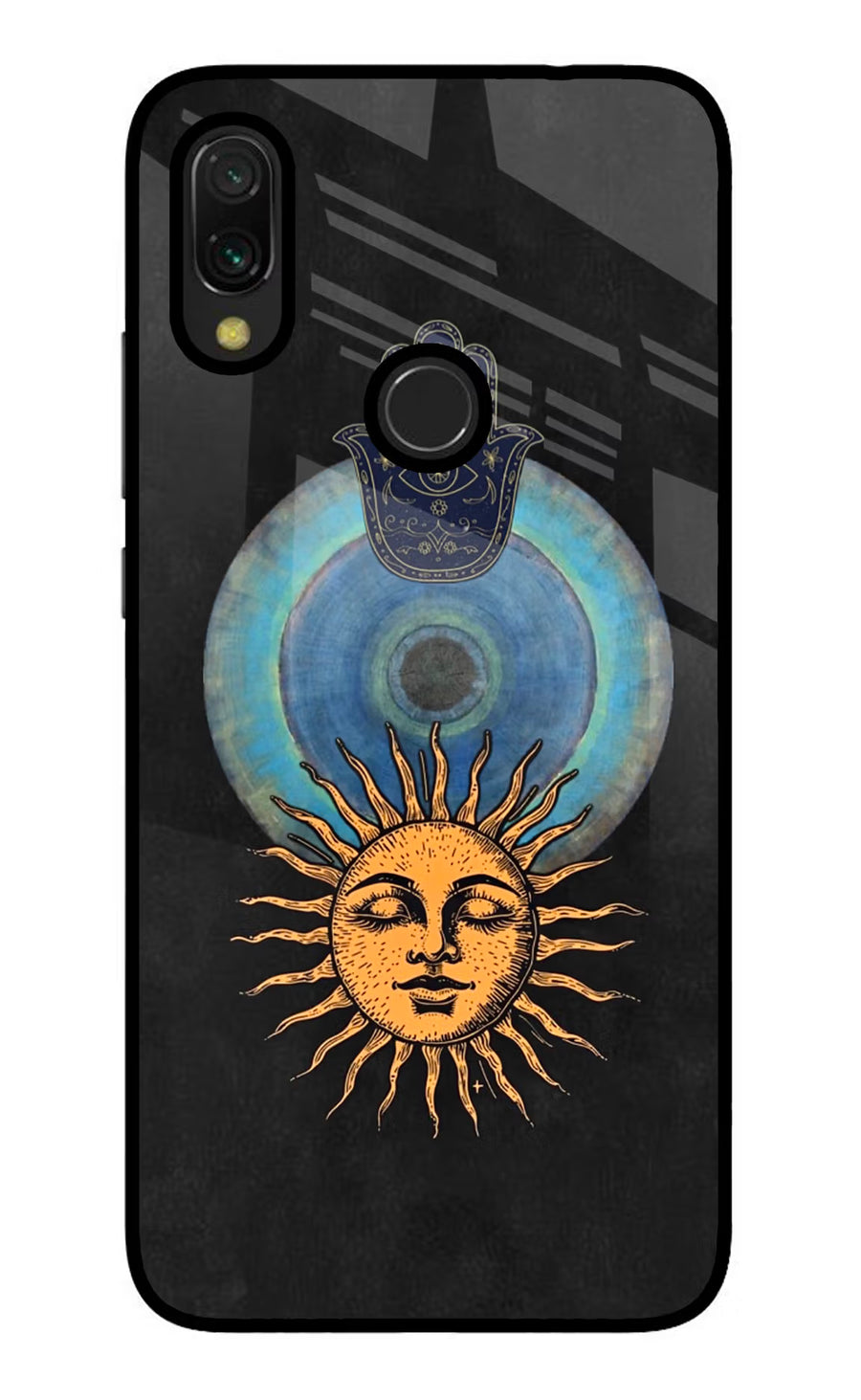 Divine Sun Redmi 7 Back Cover, Glass case