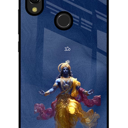 Cosmic Krishna Redmi 7 Glass Case