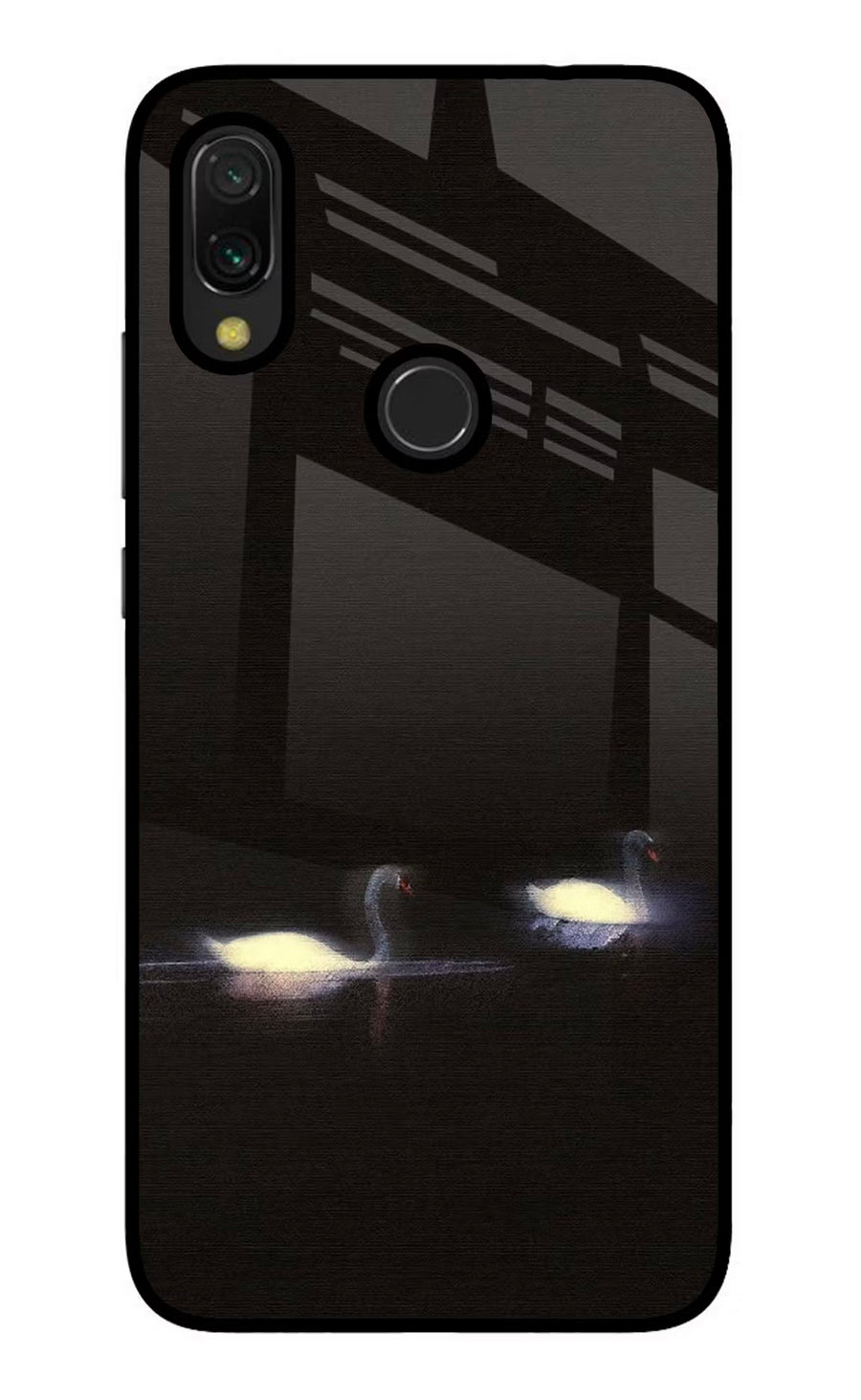 Silent Swans Redmi 7 Back Cover, Glass case