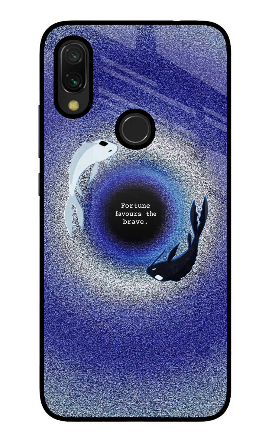 Dark Koi Redmi 7 Back Cover, Glass case