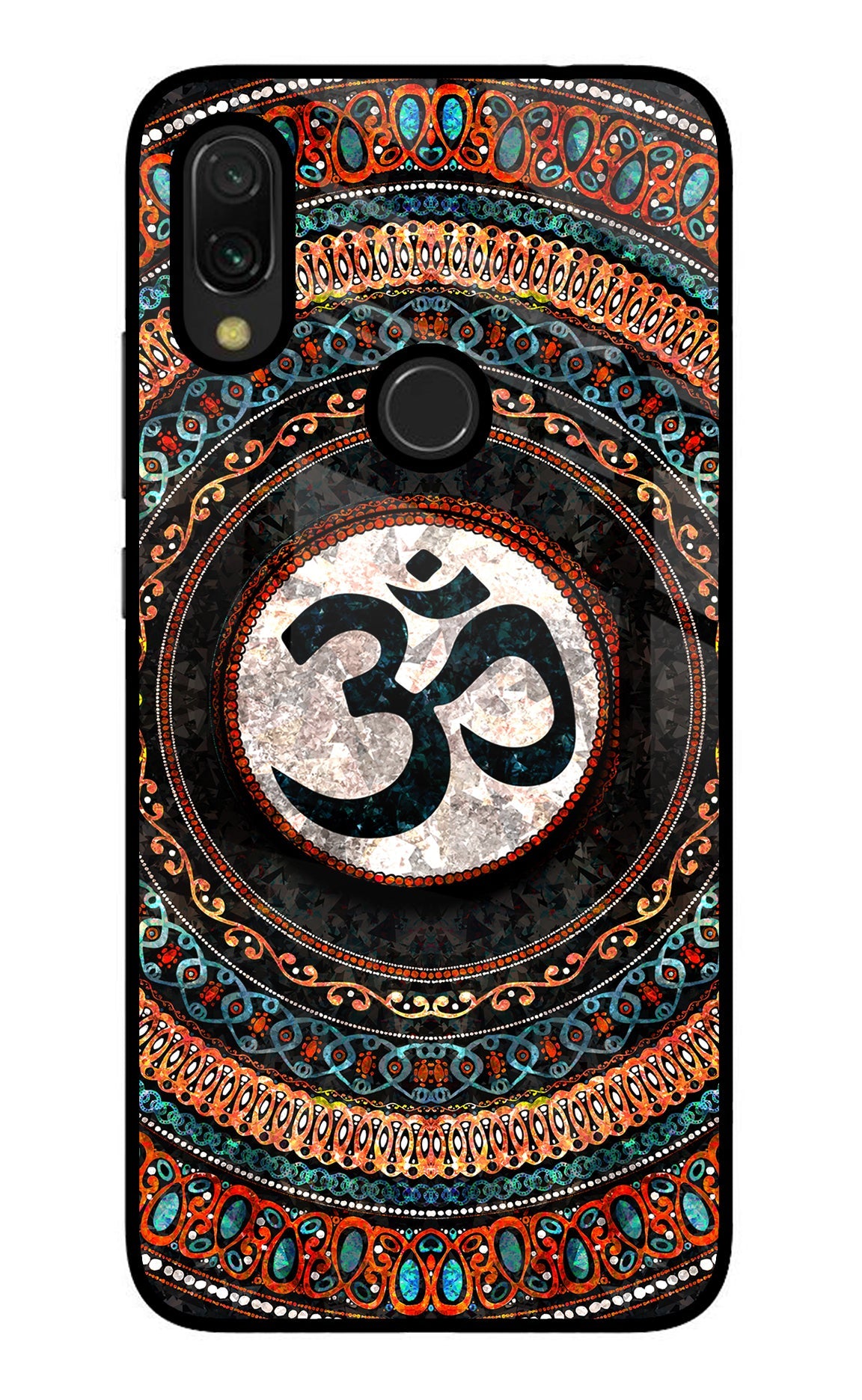 Om Culture Redmi 7 Glass Case