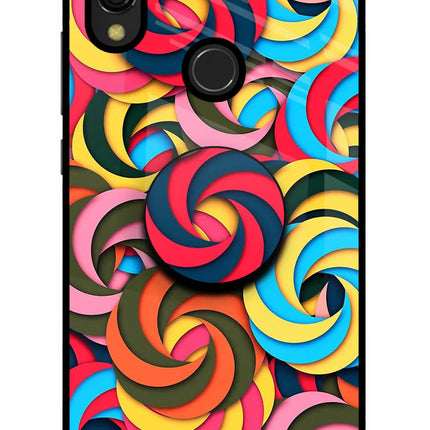 Spiral Pattern Redmi 7 Pop Case by Casekaro