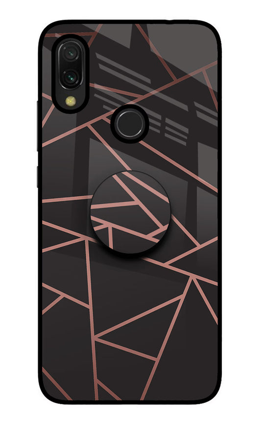 Geometric Pattern Redmi 7 Glass Case