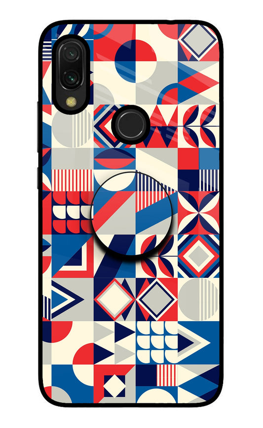 Colorful Pattern Redmi 7 Glass Case