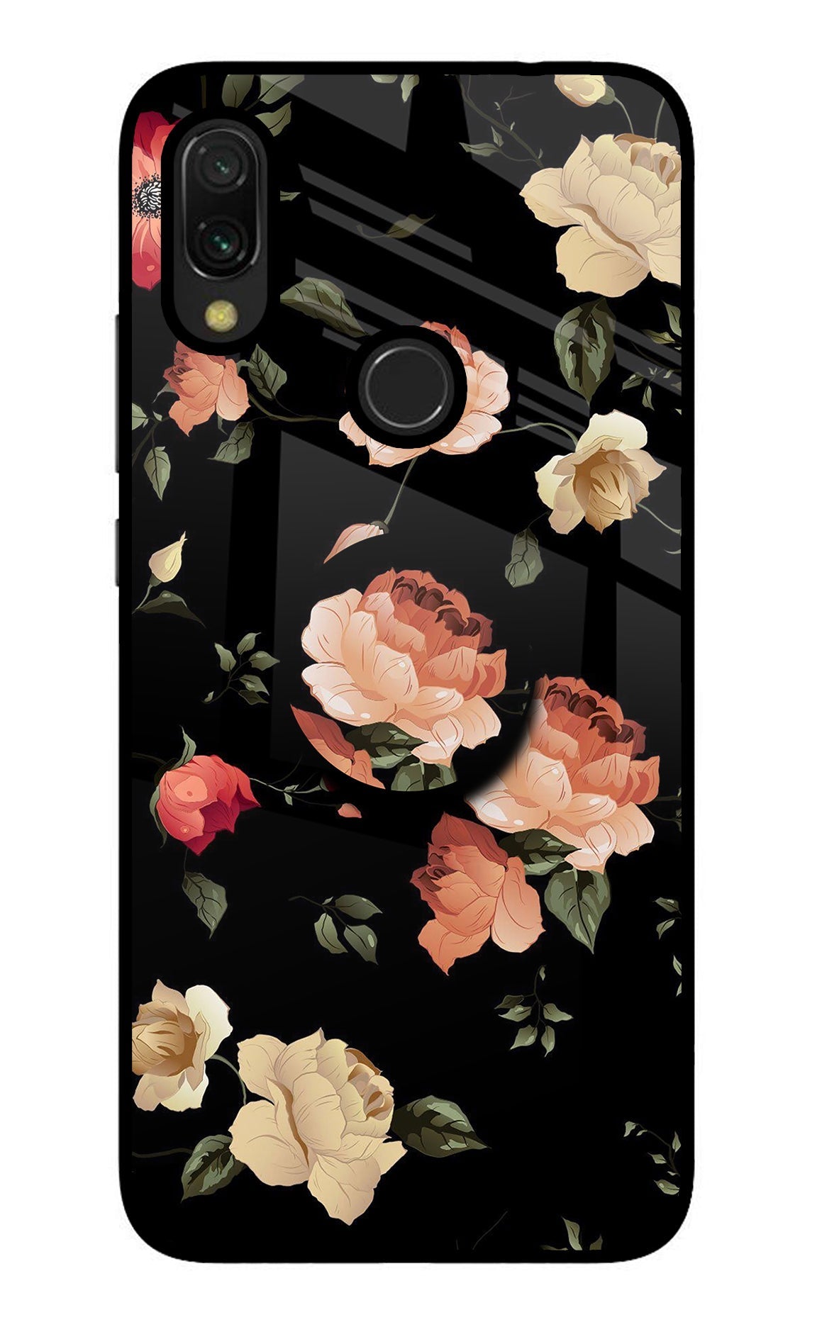 Flowers Redmi 7 Glass Case