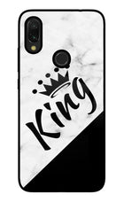 King Redmi Y3 Glass Case Back Cover by Casekaro