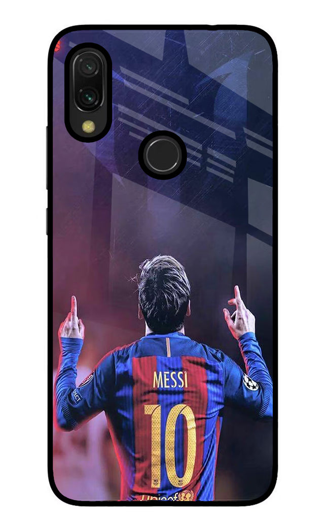 Messi Redmi Y3 Glass Case Back Cover by Casekaro