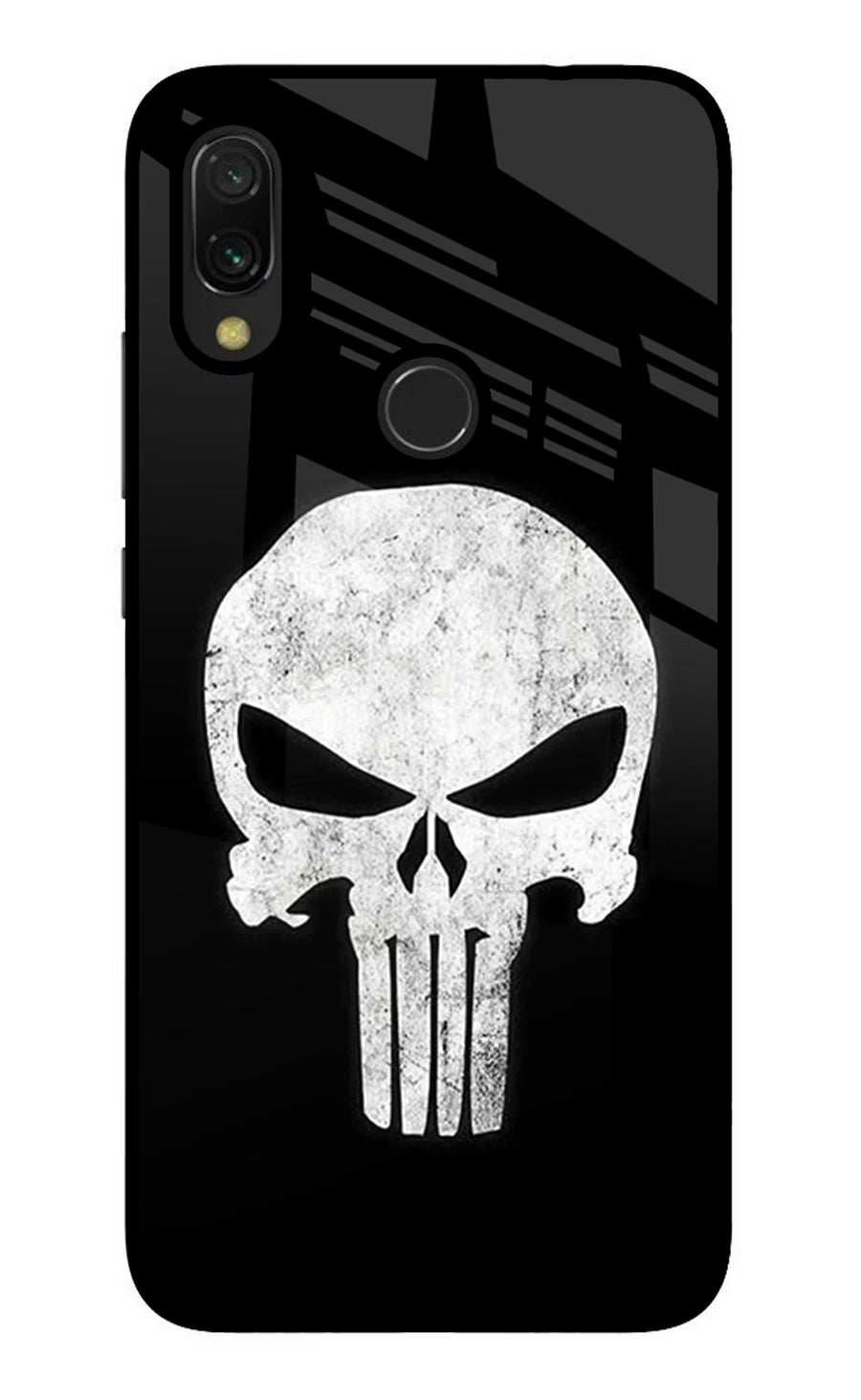 Punisher Skull Redmi Y3 Back Cover, Glass case